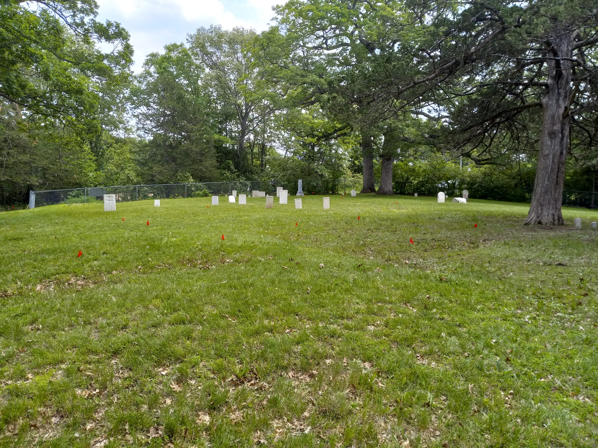 Look at all those flags at Smith Cemetery.