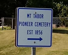 Mt Tabor Cemetery sign
